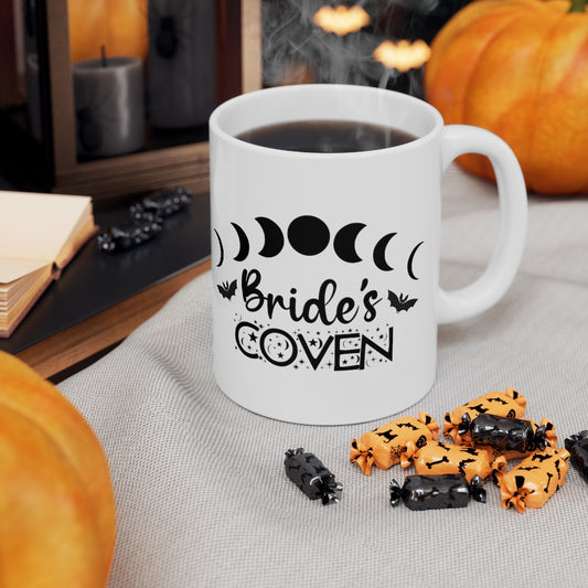 Bride's Coven Spooky Bachelorette Halloween Wedding Bridesmaids Gifts DISHWASHER & MICROWAVE Safe! Ceramic Mug 11oz