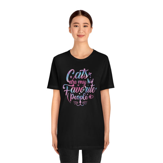 Cats Are My Favorite People Unisex Soft T-Shirt W/ FREE SHIPPING!